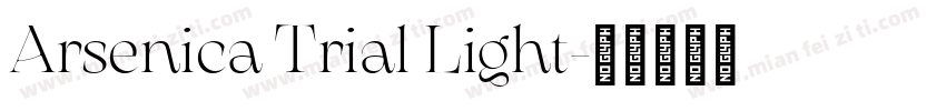 Arsenica Trial Light字体转换